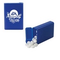 Blue Refillable Plastic Mint/ Candy Dispenser w/ Sugar-Free Mints